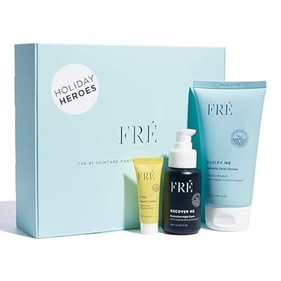 FRE Holiday Skin Care Gift Box Set with Purify Me， Recove