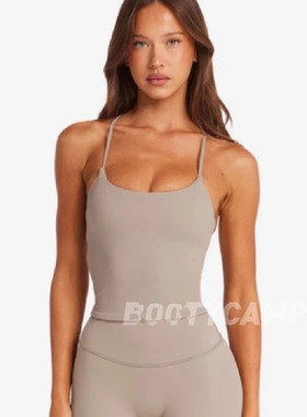 *csb背心带yuan标~Freedom Sculpt Tank带胸垫交叉美背瑜伽背心