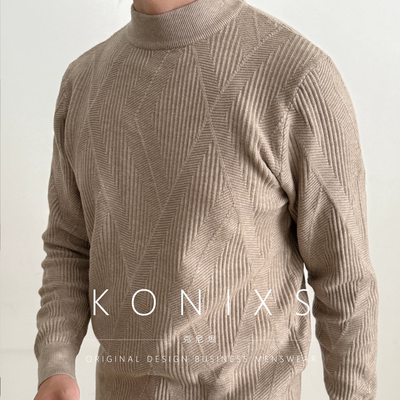 半高领抗起球设计挺括保暖内搭