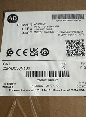 22P-D030N103 AB PowerFlex400P 工业变频器 自动化驱动议价维修