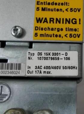 DS 15K 3301-D BOSCH博士驱动器 工控自动化配件议价维修