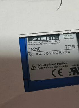 T224071 TR210 时间继电器 ZIEHL 工控自动化控制元件议价维修