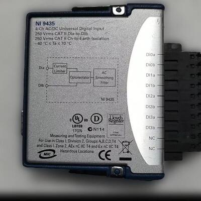 NI 9435 4通道AC/DC通用数字输入模块 250Vrms隔离议价维修