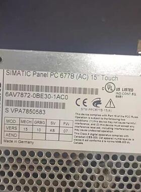 6AV7872-0BE30-1AC0橙色工控触摸显示屏功能完好议价议价维修