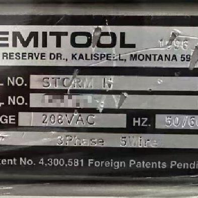 STORM II 片盒清洗机 SEMITOOL半导体工业清洗设备议价维修