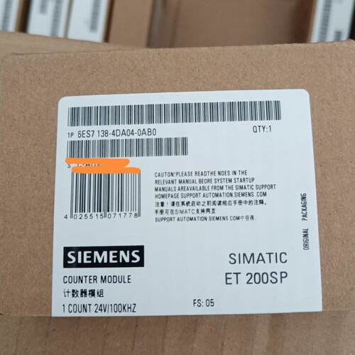 6ES7138-4DA04-0AB0 计数器模组 ET 200SP 24V 100KHZ议价维修