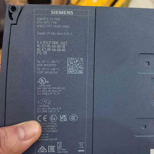 6ES7 511-1AK02-0AB0 PLC模块 S7-1500 CPU 1511-1 PN议价维修