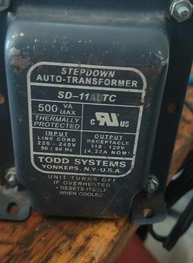 SD-11AUTc TODD自耦变压器 220V转110/120V 500VA议价维修