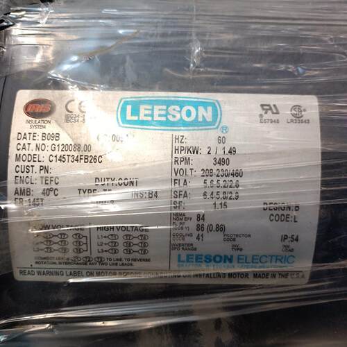 C145T34FB26C LEESON利森工业电机议价维修