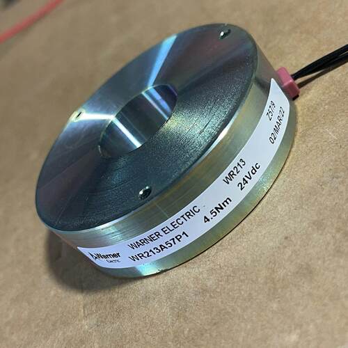WR213A57P1 电磁刹车 锐珂DR立柱 24Vdc 4.5Nm Warner议价维修