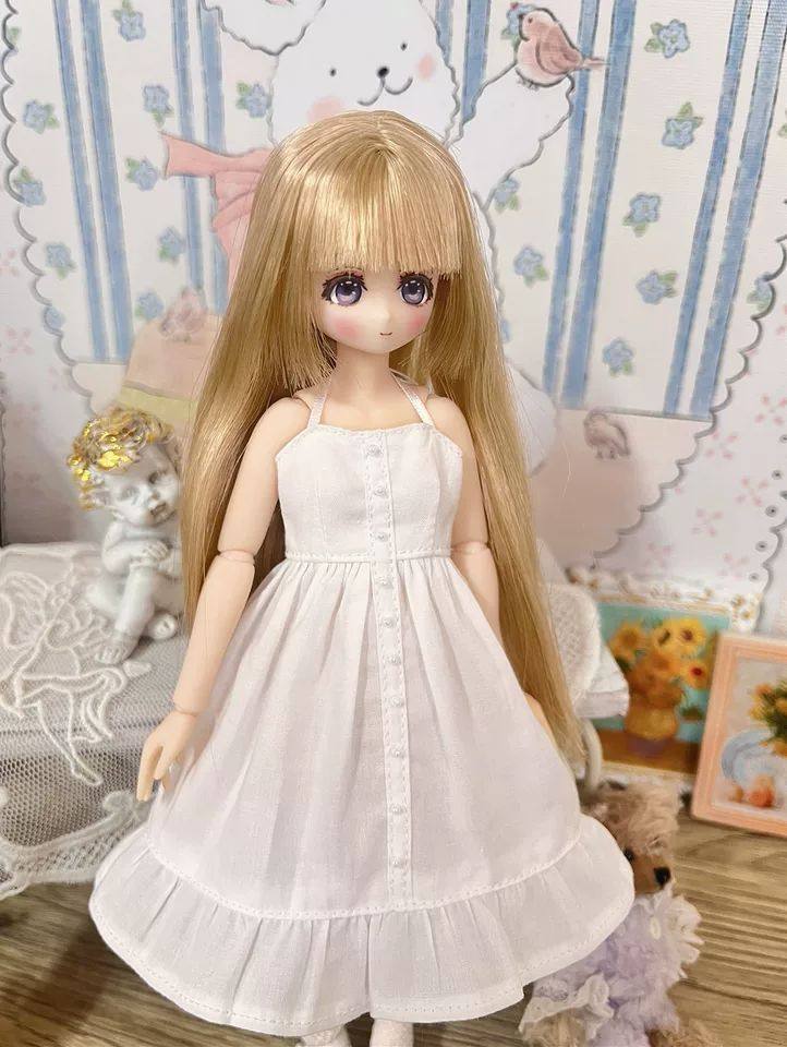 Azone blythe ob24光魇双生 少女系 挂脖系带裙,模玩/动漫/周边/娃圈三坑/桌游,OB娃衣,淘宝优惠券,粉丝福利购,淘宝优惠卷