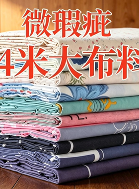 清仓特价处理4米大块布料可DIY床单被套隔断布防尘布沙发罩小布料