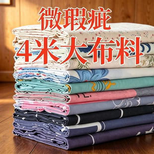 清仓特价处理4米大块布料可DIY床单被套隔断布防尘布沙发罩小布料