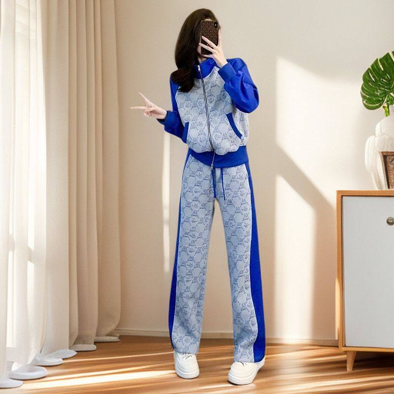 网红炸街运动休闲套装女秋冬时尚洋气时髦高级感卫衣阔腿裤两件套,女装/女士精品,时尚套装,淘宝优惠券,粉丝福利购,淘宝优惠卷