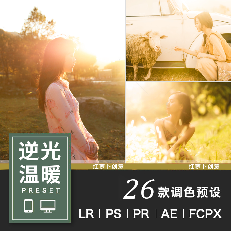 阳光逆光黄昏人像风光LR预设