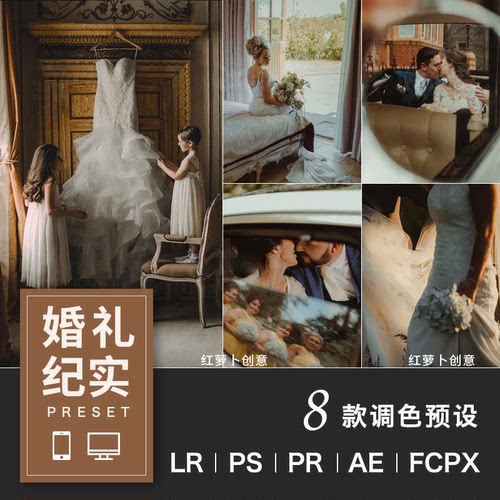 婚纱照纪实LR调色预设