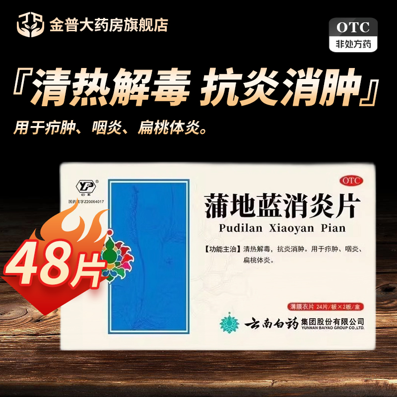 【云丰】蒲地蓝消炎片0.3g*48片/盒