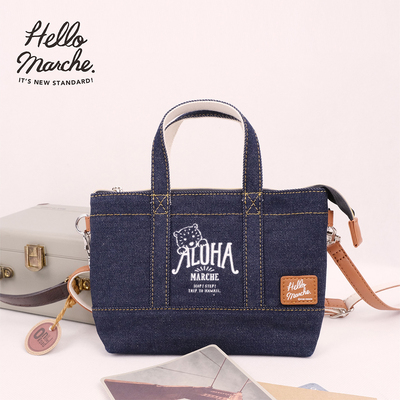 hello marche阿罗哈萌熊牛仔MINI手机包，斜挎包，痛包学生党