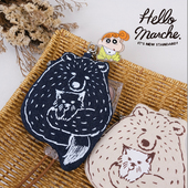 钥匙包 hello 原创设计小众包包 零钱 卡包 marche万岁熊 熊抱猫