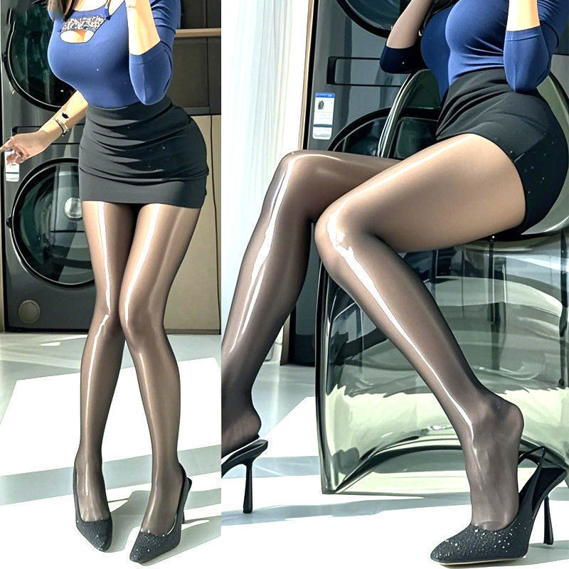 马油8D油亮袜性感丝滑高密大码丝袜连裤袜防勾丝油光