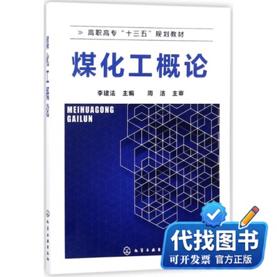新书正版煤化工概论李建法 主编；周洁 主审9787122307989化学工业出版社2018-02-01