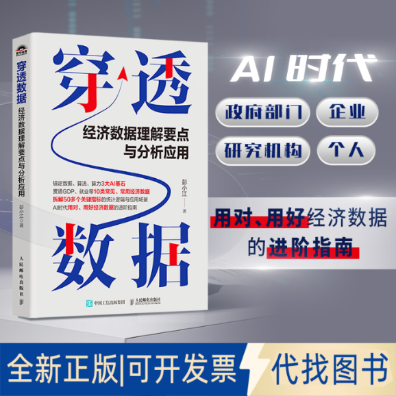 全新正版穿透数据：经济数据理解要点与分析应用彭小江 著9787115675736人民邮电出版社2025-07-01