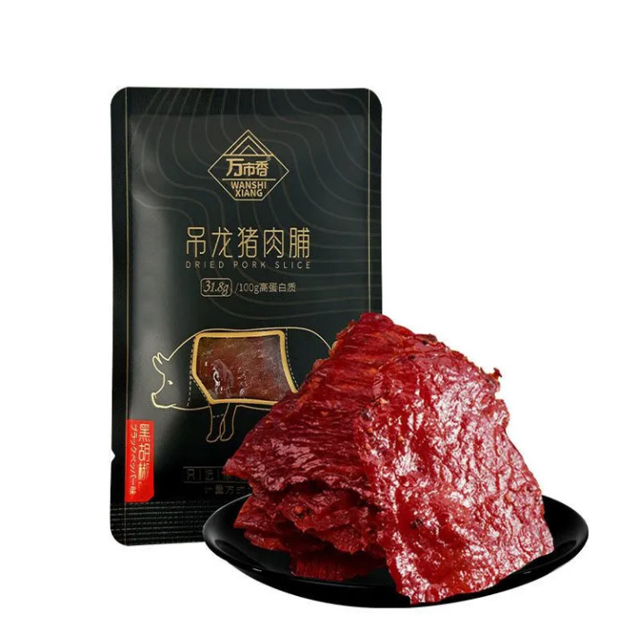 万市香吊龙猪肉脯原味黑胡椒味猪肉片猪肉脯小包装开袋即食