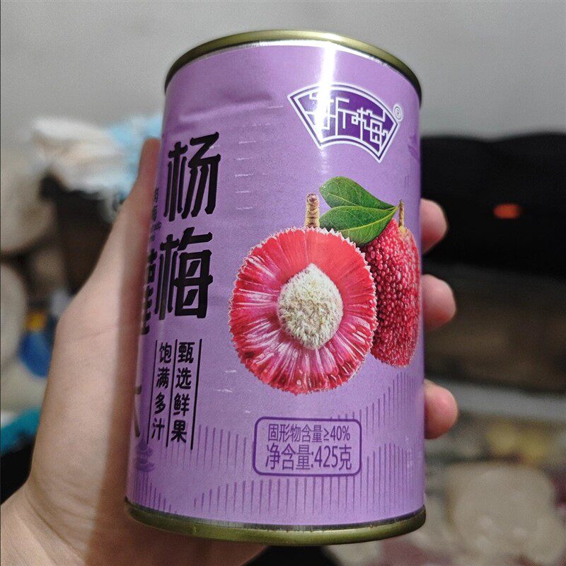 东魁杨梅425g新鲜水果罐头整箱休闲零食带插盖甜品低脂果干