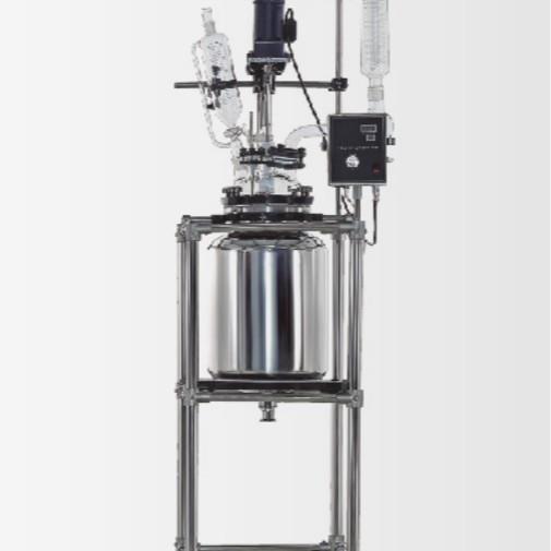 双层玻璃反应釜反应容器原料反应罐多种型号可选厂家直发