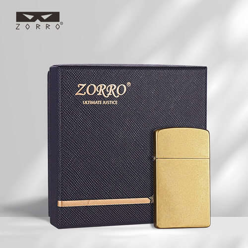 zorro/佐罗z610原铜光板异形新奇特煤油打火机创意个性复古
