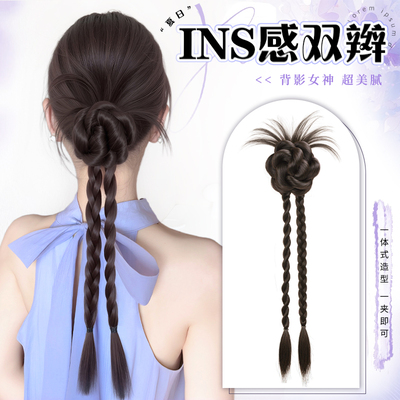 phseton酷飒清爽鸡毛假发辫抓夹