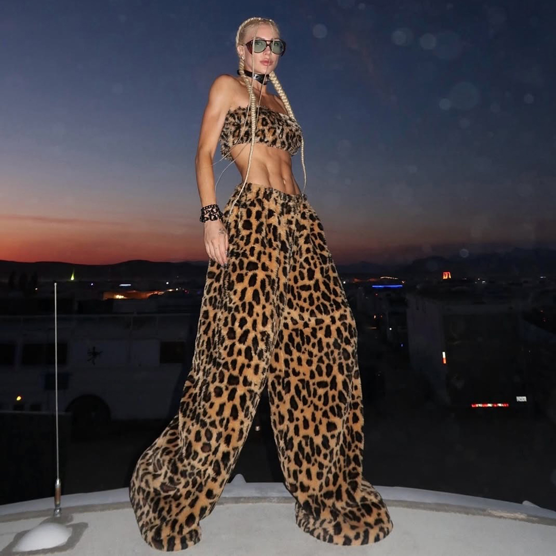 WEIRDPUSS潮流达人酷辣豹纹套装