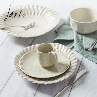 法国进口Jars Dashi餐具盘子小众陶瓷餐盘牛排盘花边水果盘沙拉盘