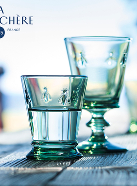 南法乡村La Rochere 法国进口复古浮雕玻璃杯果汁杯子欧式高脚杯