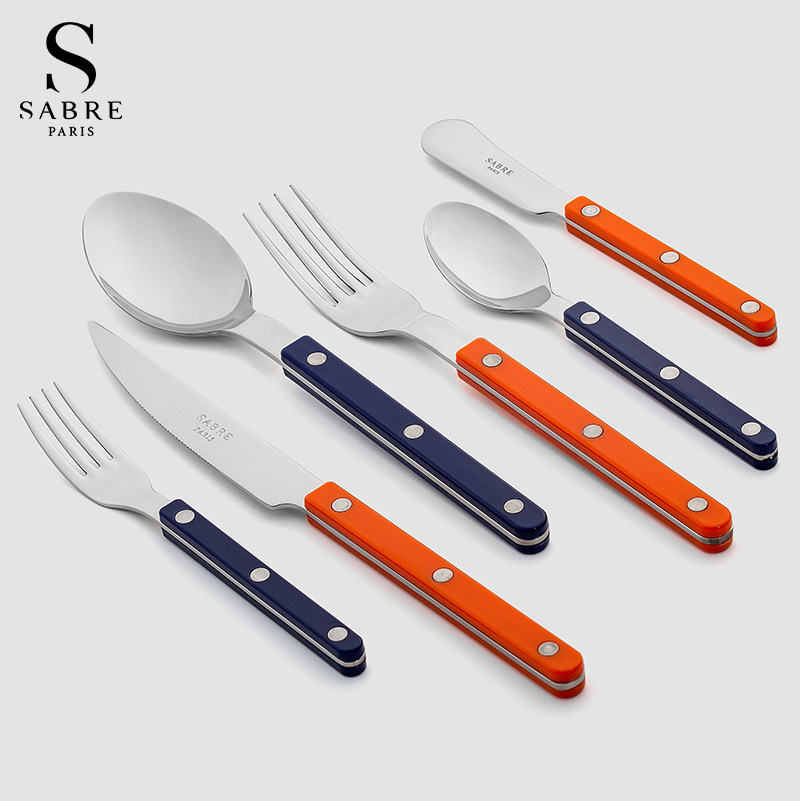 法国进口Sabre Paris不锈钢牛排刀叉餐具套装家用甜品勺子蛋糕叉,餐饮具,西餐餐具套装,淘宝优惠券,粉丝福利购,淘宝优惠卷