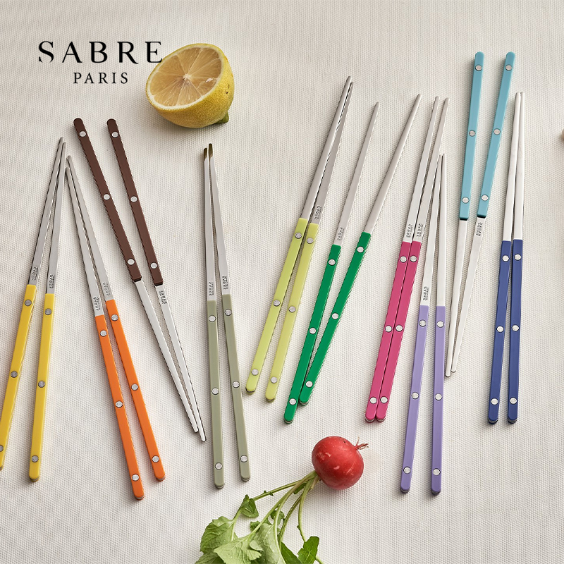 法国Sabre Paris新品小酒馆系列筷子高档抗菌防霉不锈钢合金筷子