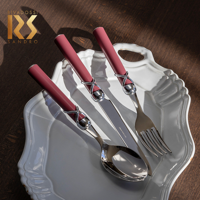 意大利Rivadossi复古经典不锈钢刀叉勺餐具套装汤勺黄油刀蛋糕叉