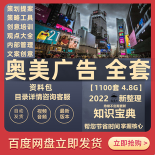 奥美广告培训资料910全案策划品牌创意文案4A广告公司提案素材