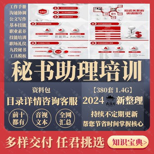 秘书助理培训手册职业素养九段秘书工作编写协作培训礼仪培训资料