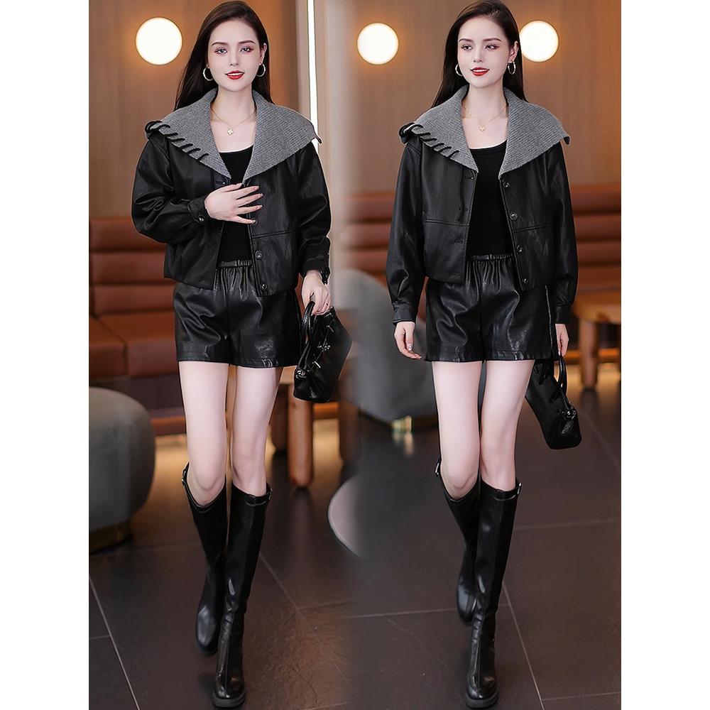 MONLOUVE巨好看轻熟早秋外套2025秋季新款时尚气质百搭休闲毛线领