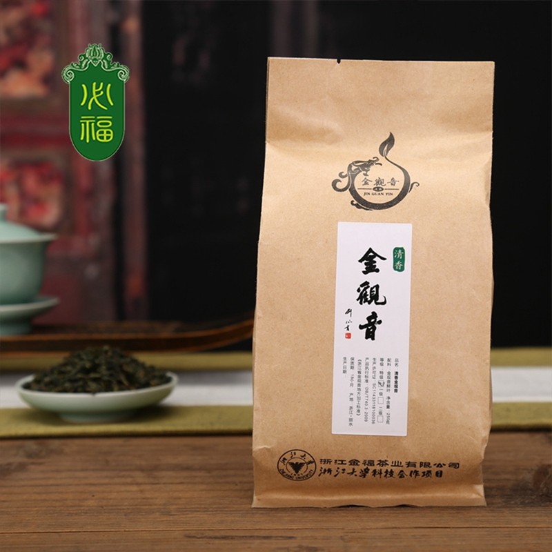 龙泉金福必福茶叶清香二级金观音图片