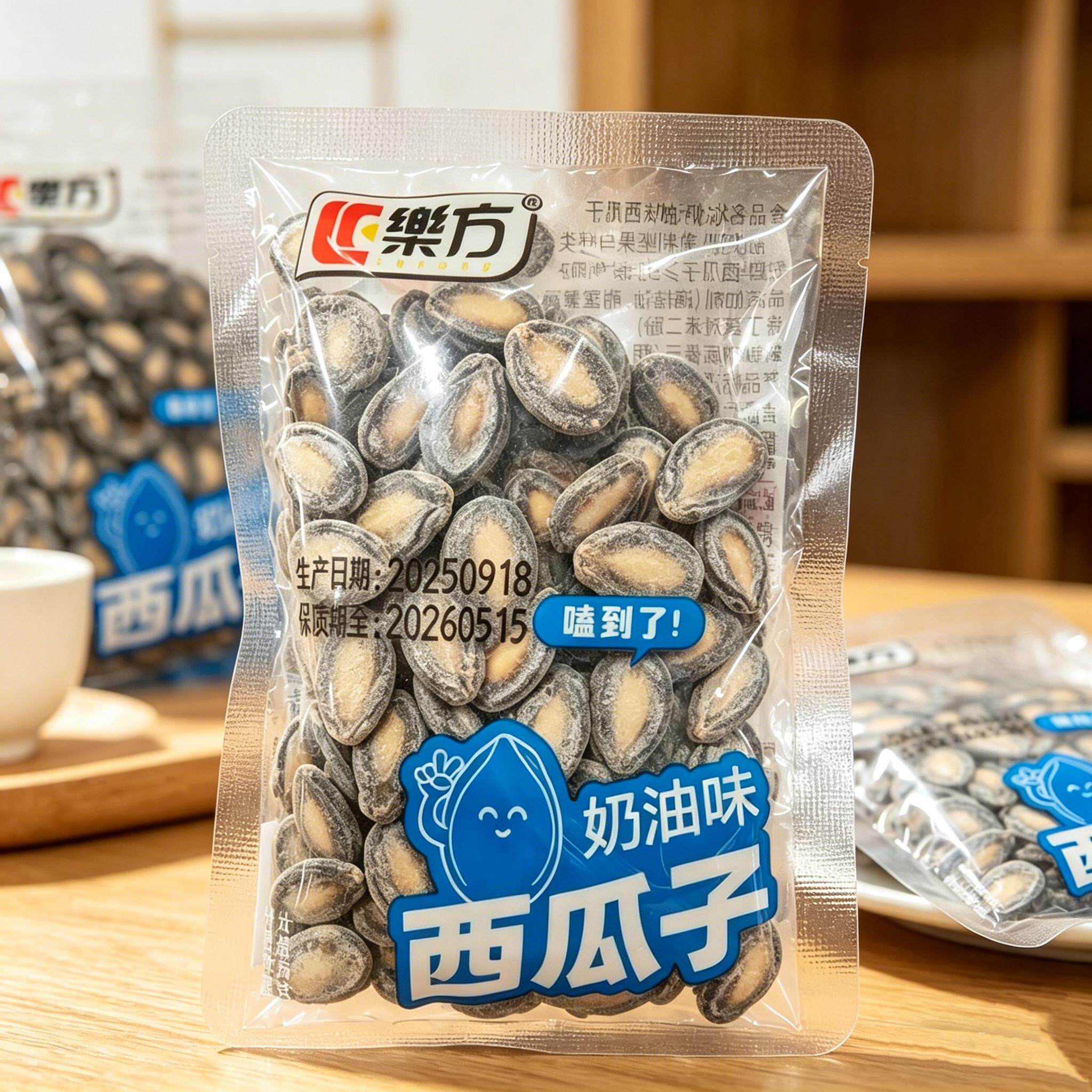 -乐方奶油味西瓜子称重独立包装可携式奶香坚果炒货追剧休闲小零