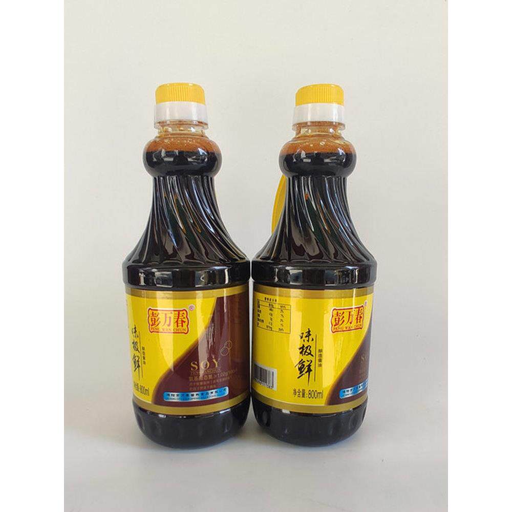 -彭万春 味极鲜酱油 揭阳酱油 调味酱油 蘸酱家庭装800毫升包邮
