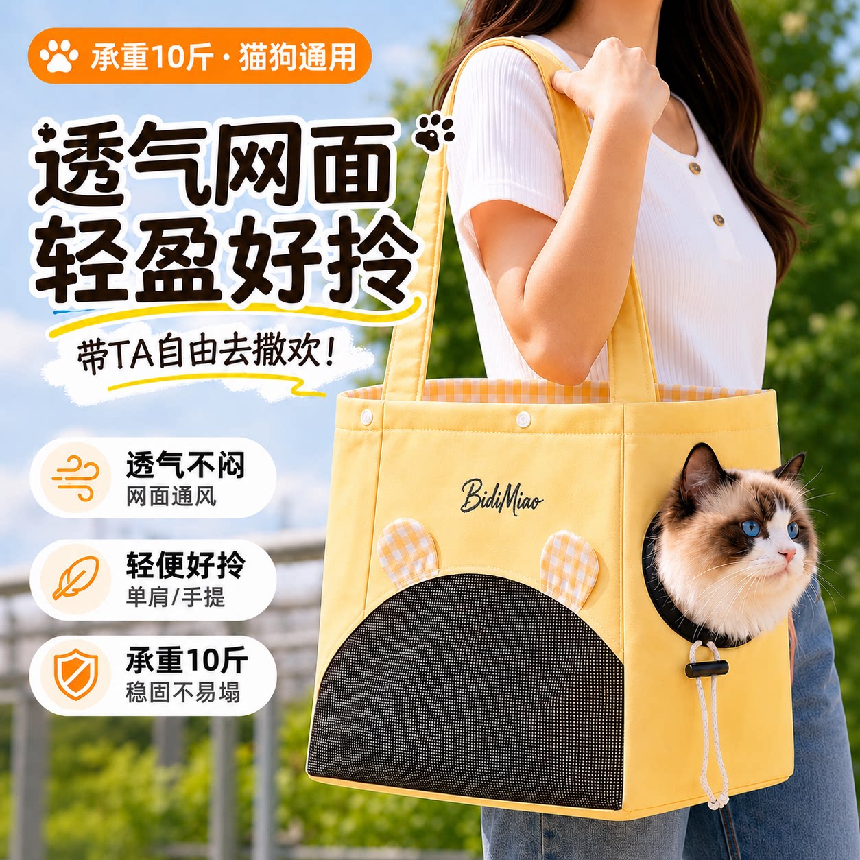 猫包外出便携大容量宠物狗狗背包图片