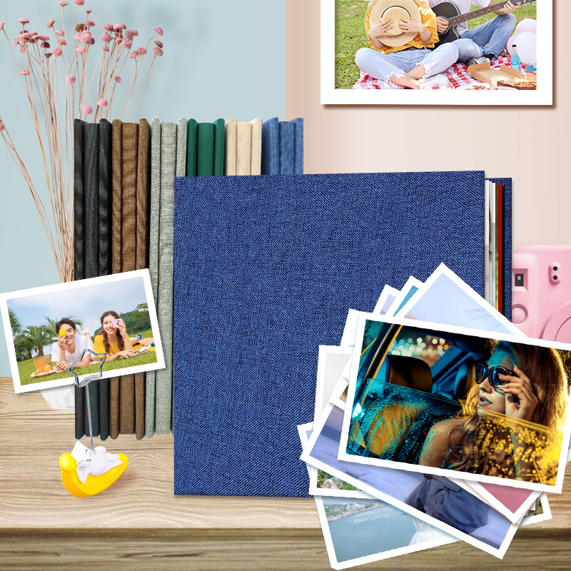 印鸽16寸相册纪念册家庭影集覆膜自粘宝宝旅游记录定制diy大容量