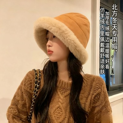 北方过冬帽子加厚毛绒保暖渔夫女