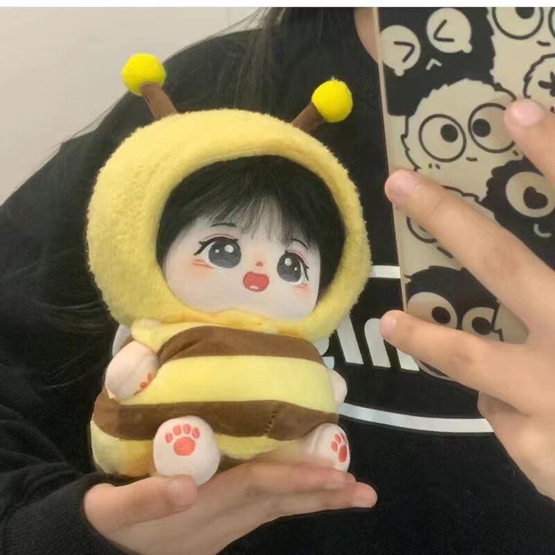 现货20cm棉花娃娃衣服搞怪蜜蜂图片
