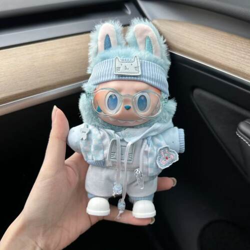 新品现货Lububu一二三代拉布布娃衣海盐少年套装衣服配饰眼镜套装