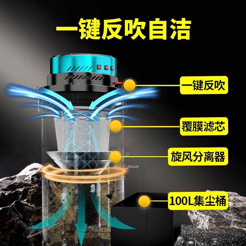 博硕强力工业吸尘器大功率大型工厂车间专用干湿两用分离
