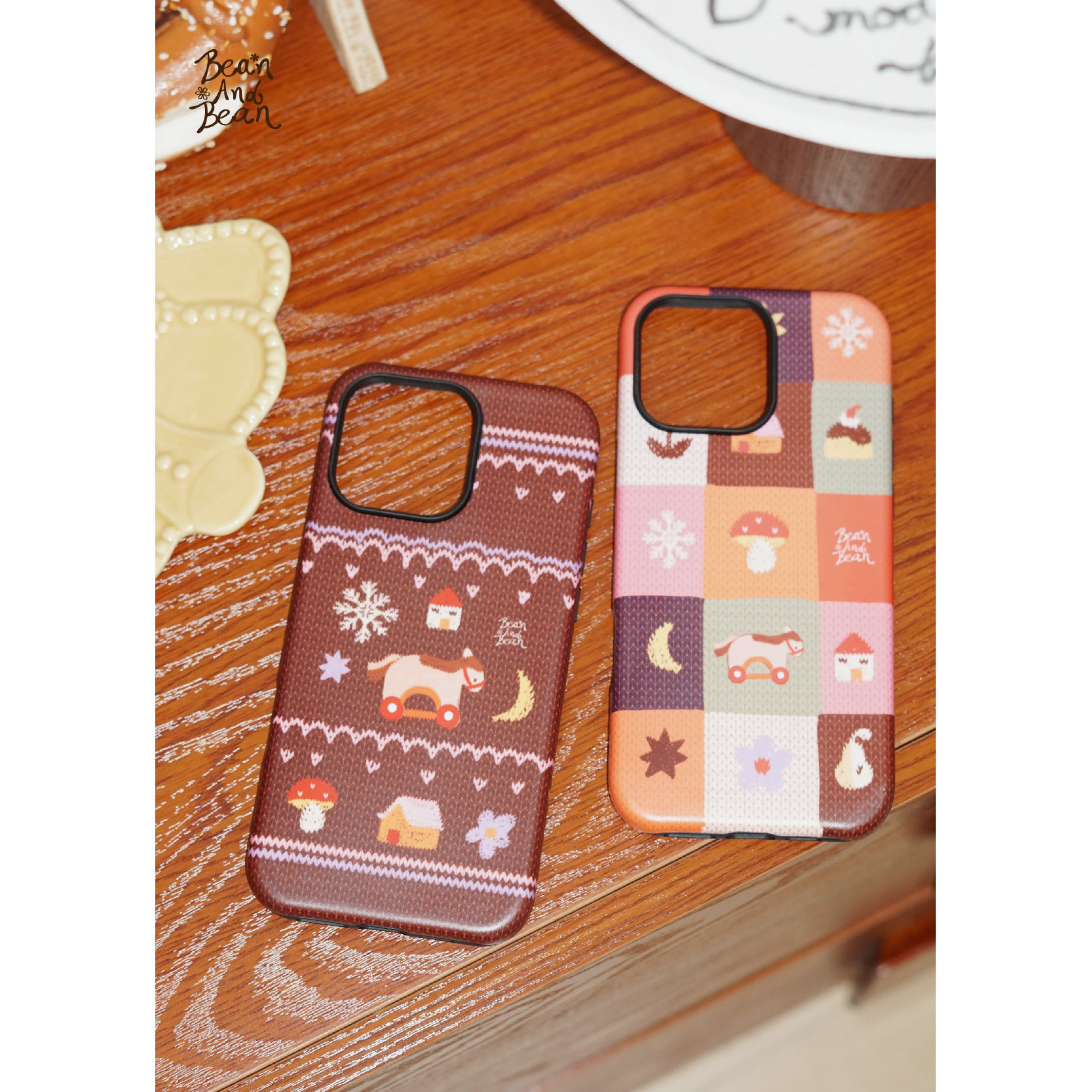 BeanAndBean 快乐木马手机壳 磁吸磨砂菲林二合一手机壳 原创手绘图案小众手机壳